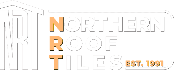 NRT Northern Roof Tiles logo in white and yellow