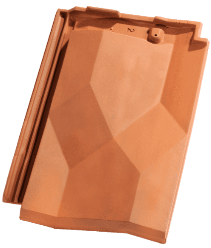 Individual Diamant Interlocking tile in Flamme Rustique