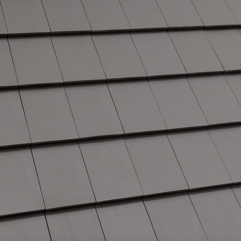 Plana Flat Interlocking Tile in Galena Color