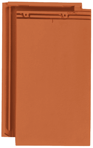 Plana Flat Interlocking Tile in Natural Red