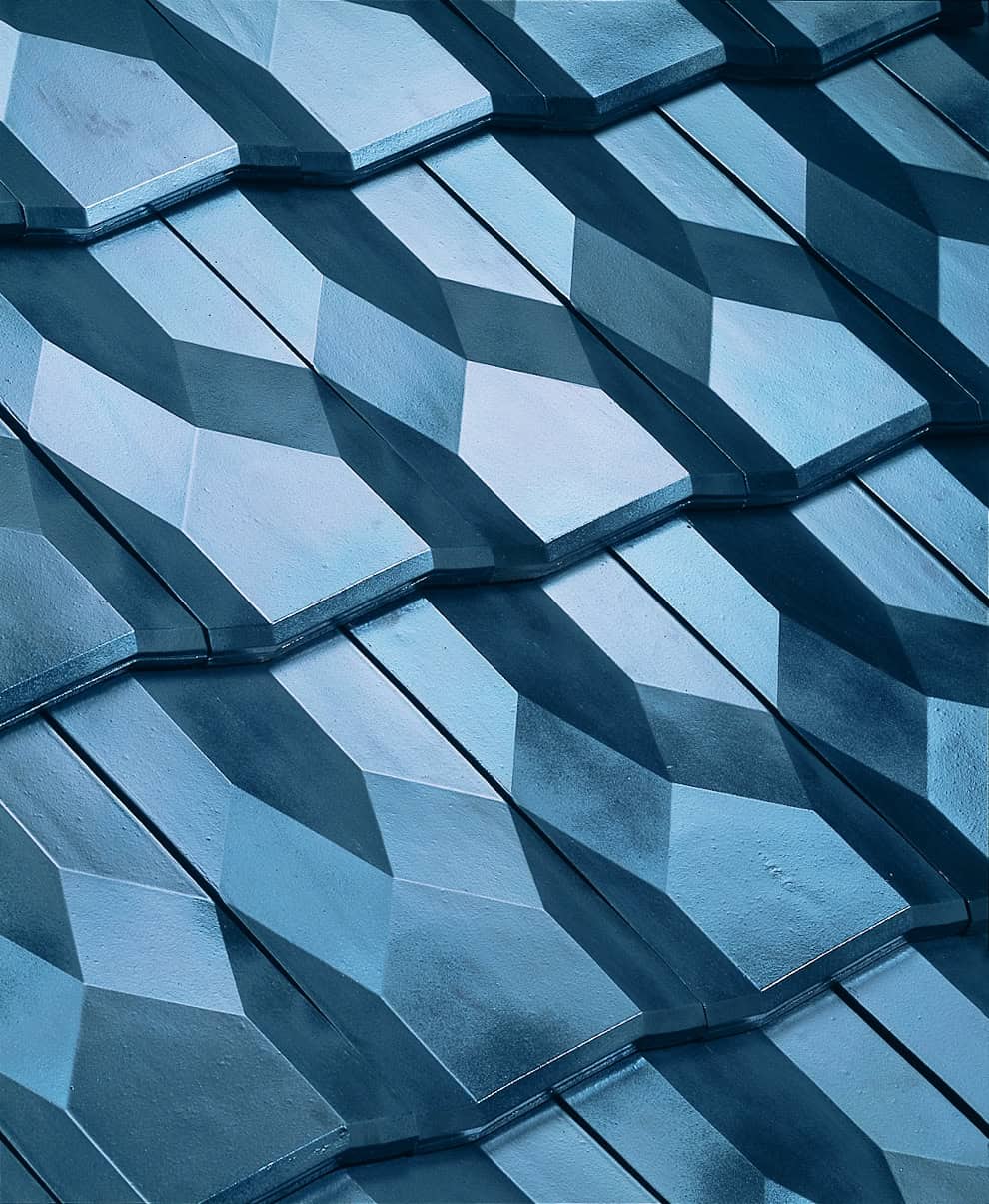 Diamant interlocking tiles from Edilians in Argentique color