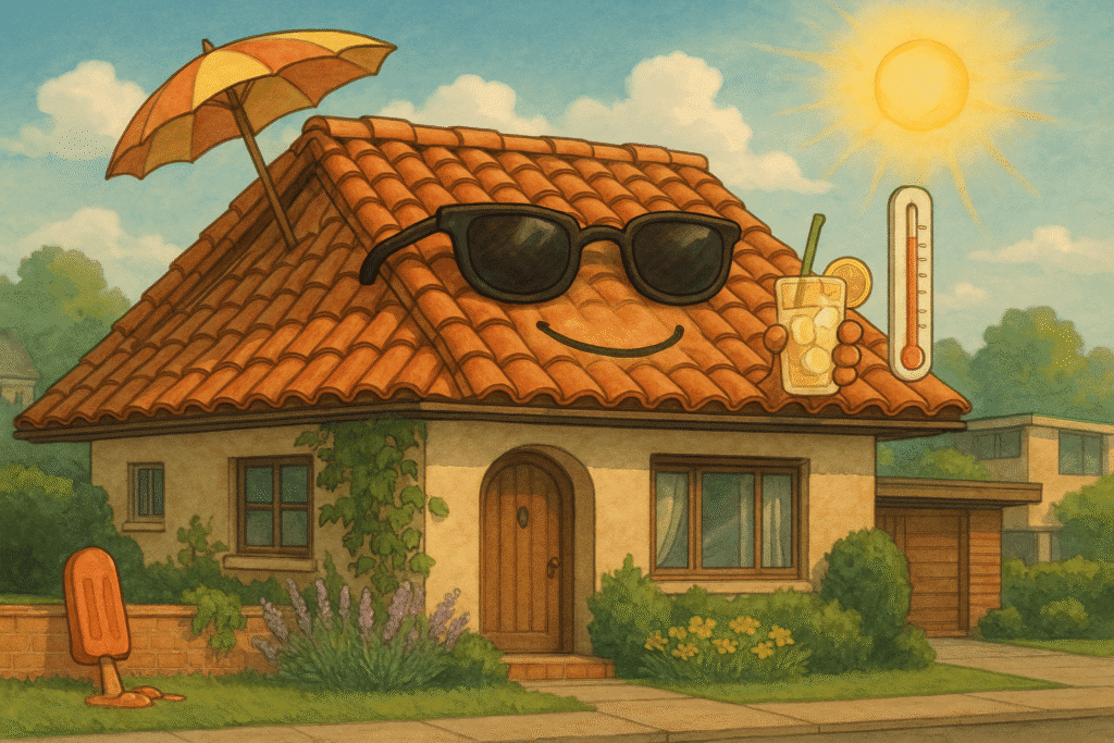 Clay tiles can save you money in the summer by reducing air conditioning costs.