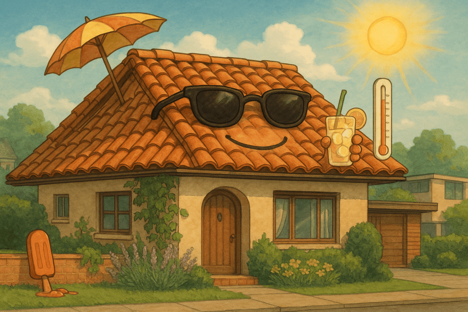 Clay tiles can save you money in the summer by reducing air conditioning costs.