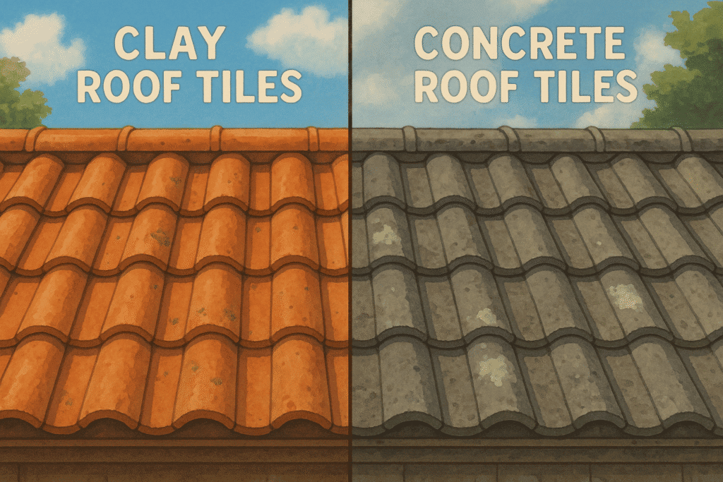 Clay vs Concrete Roof Tiles