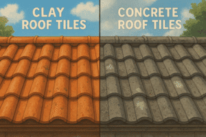 Clay vs Concrete Roof Tiles