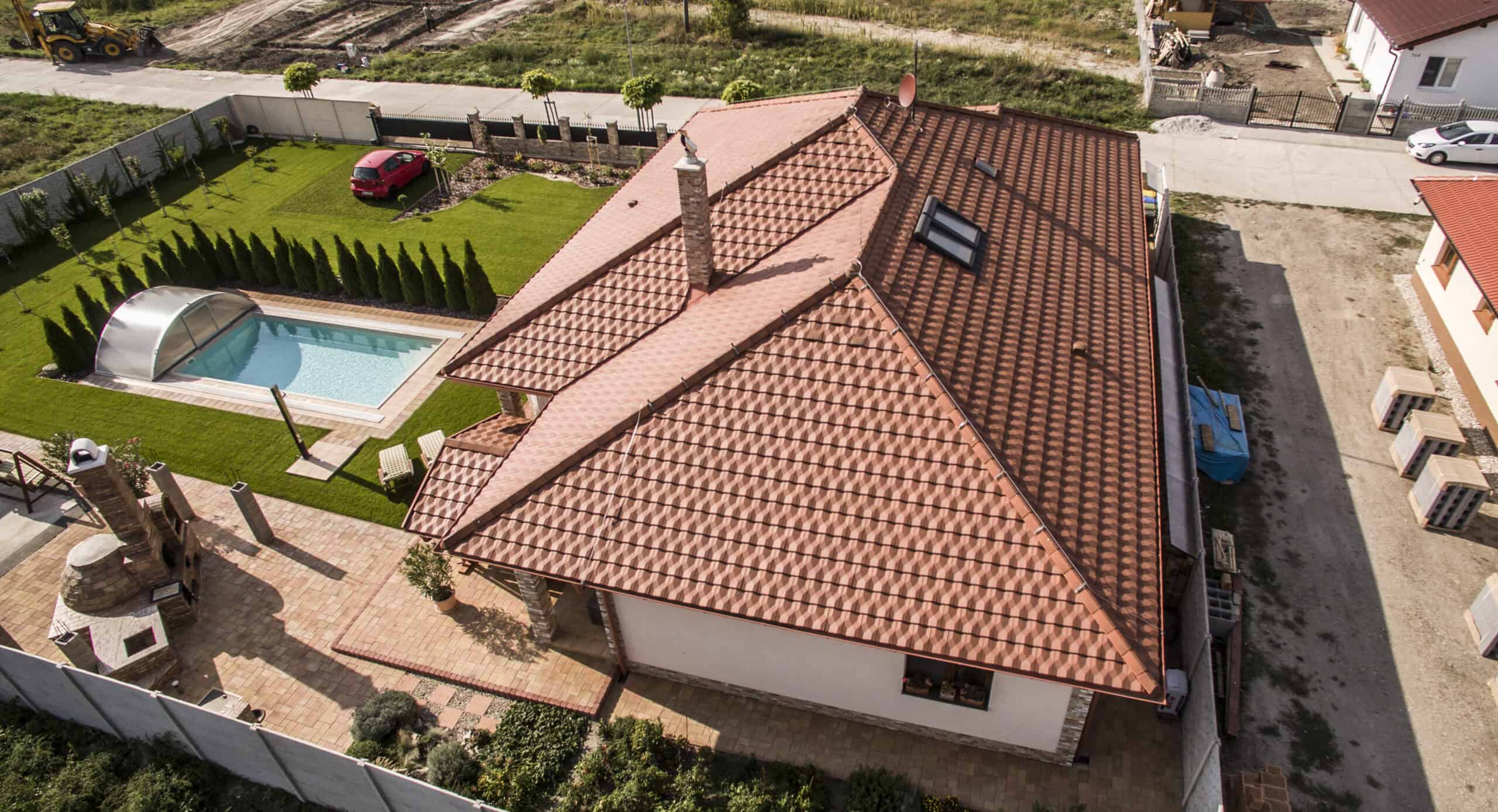 Diamant Flamme Rustique Tiles – Lehnice Residence Roof