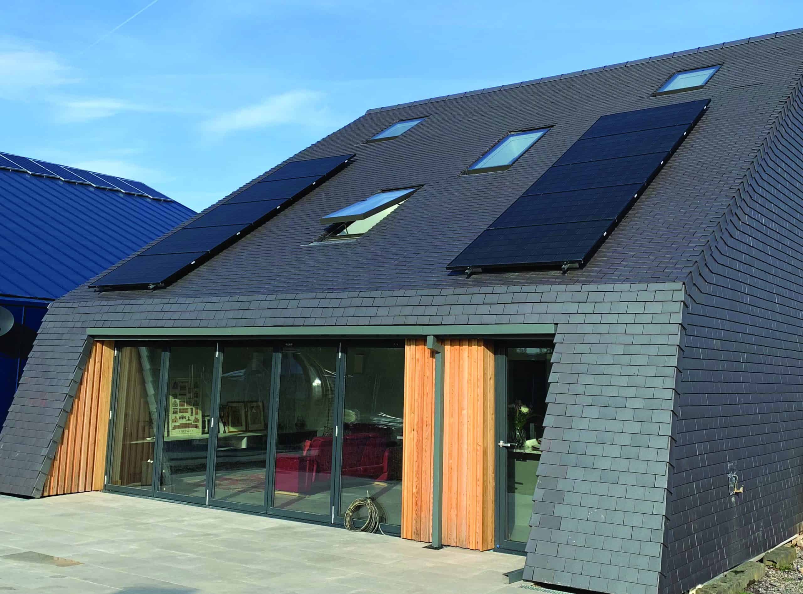 Contemporary Clay Roof with Solar Panels – Lynn Pratt Project