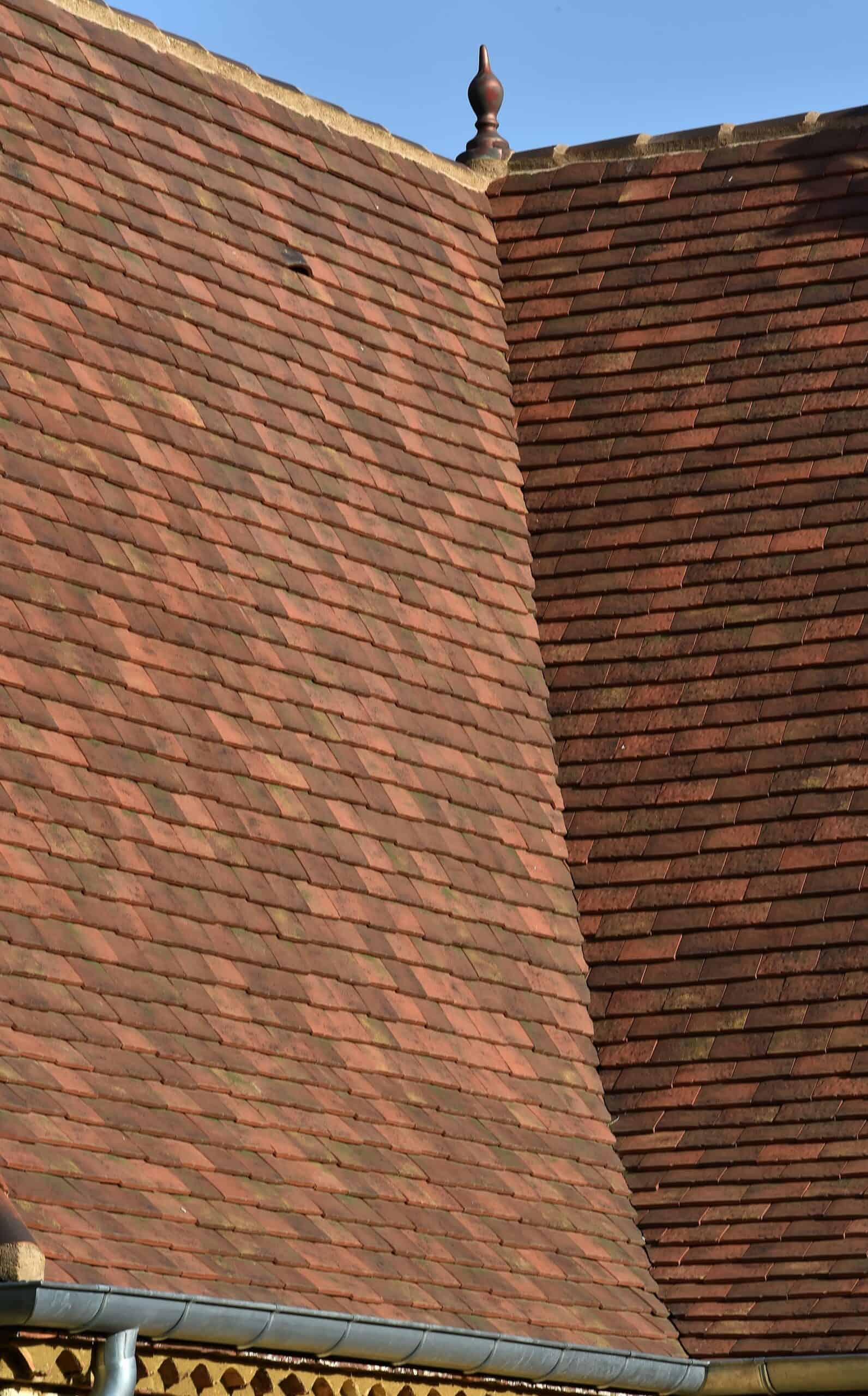 Surface Texture of Huguenot Gabarre Clay Roof Tiles