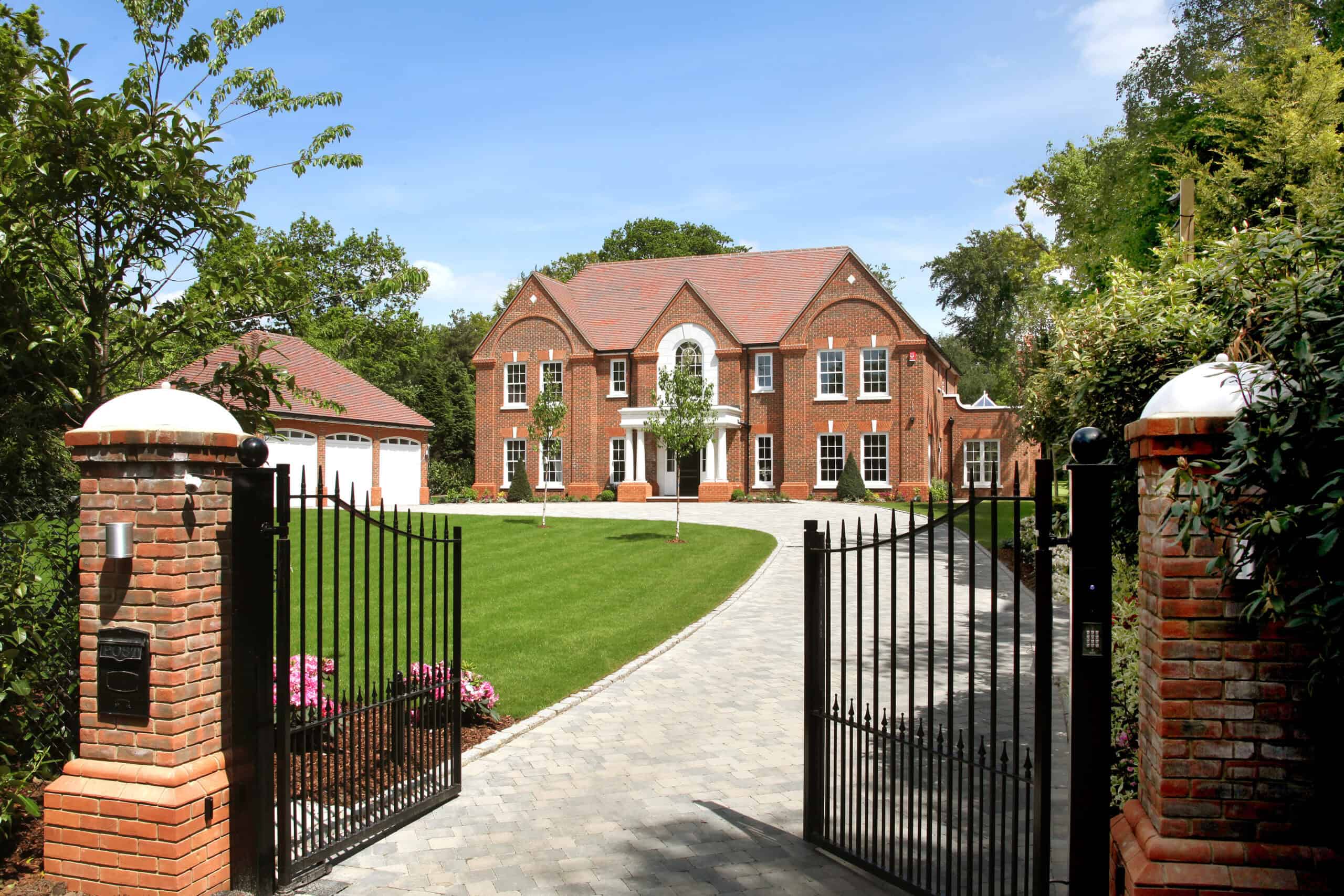 Octagon Homes Residence with Brown Antique Clay Roof Tiles