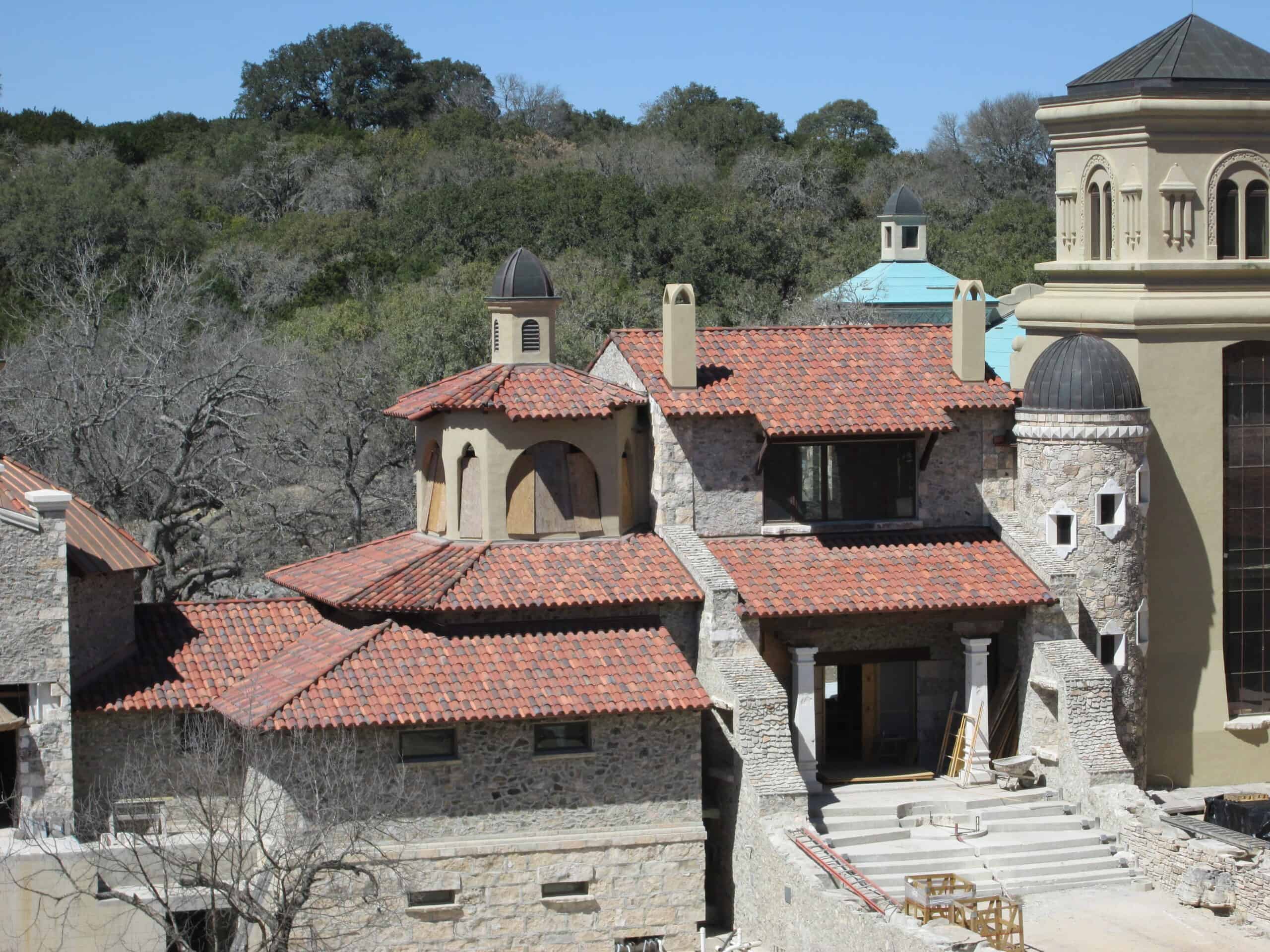Spanish Villa Roof with Clay Mission Tiles