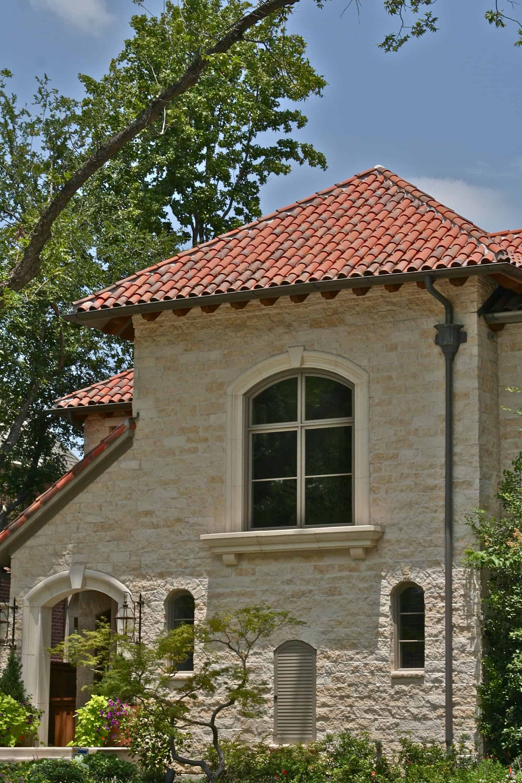 Hacienda Roof with Traditional Mission Tiles