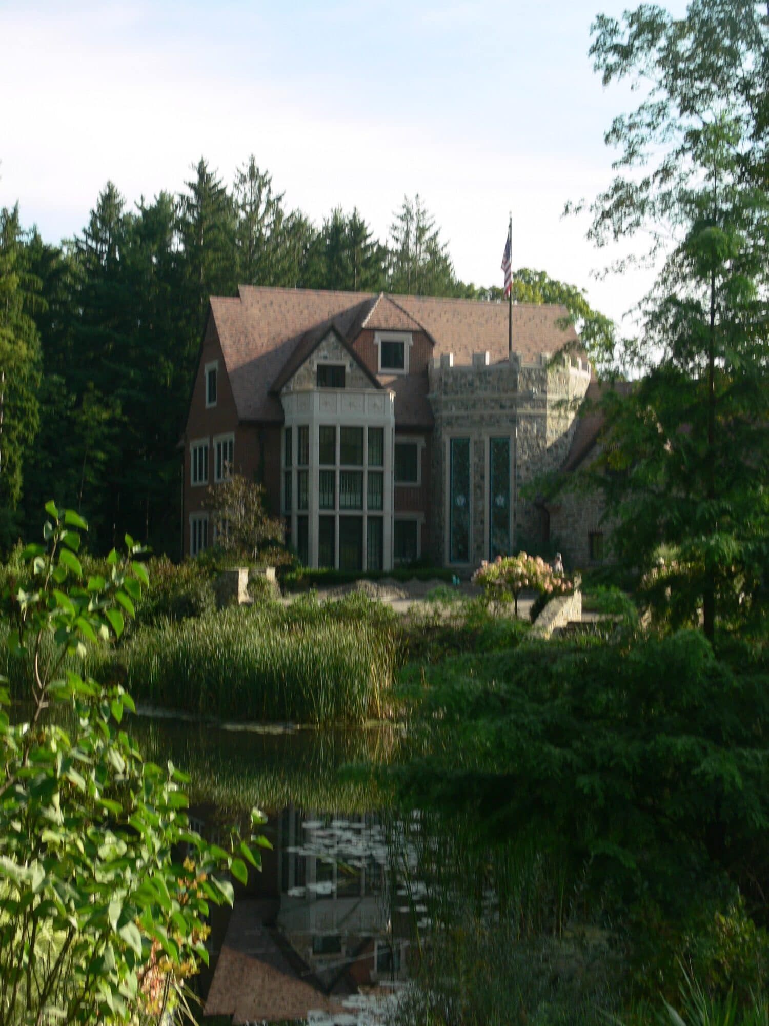 Custom Clay Roof Tile Residence – Lakeside Setting