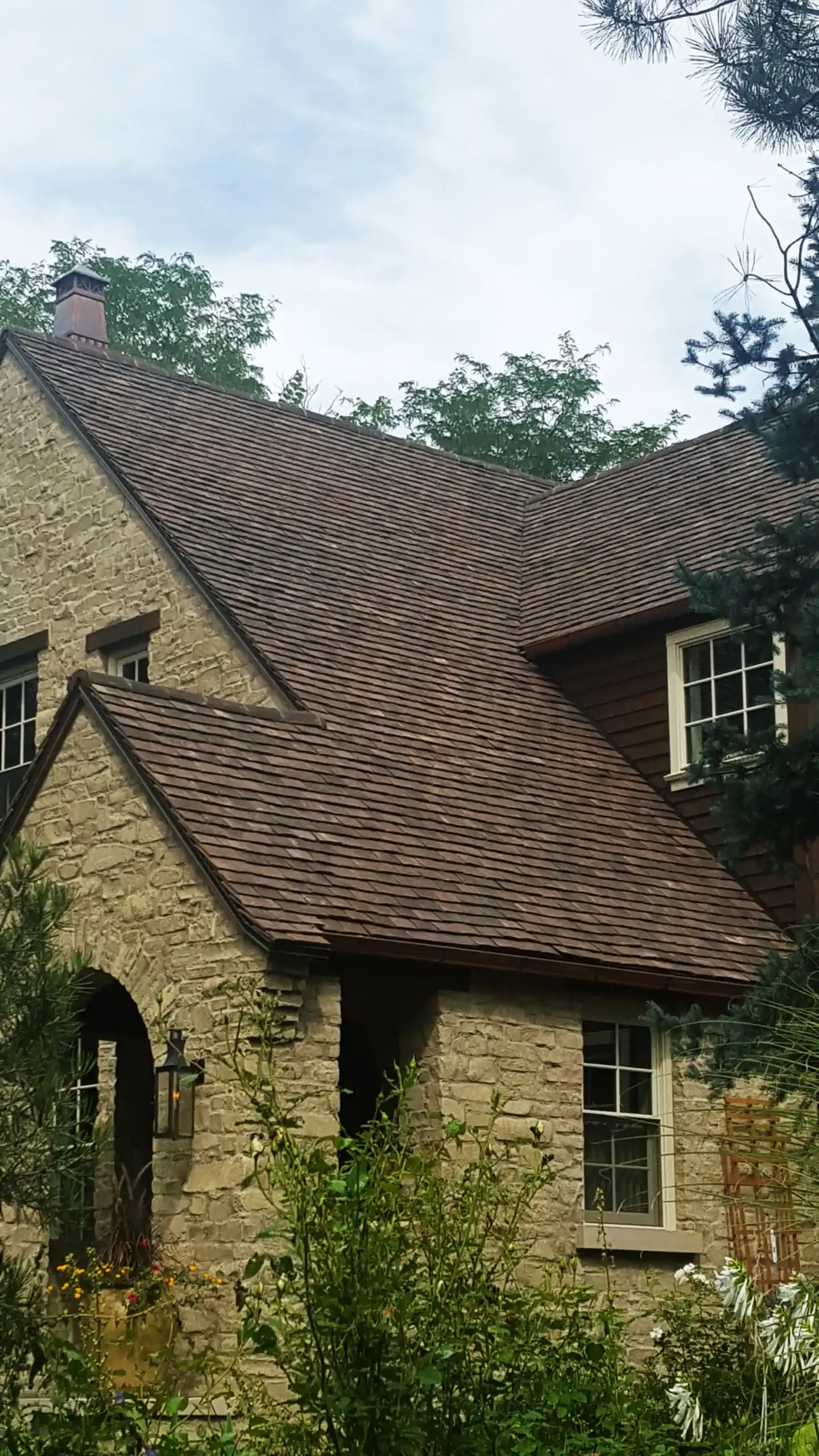 Denver Tudor Home with Brown Brindle Clay Roof Tiles