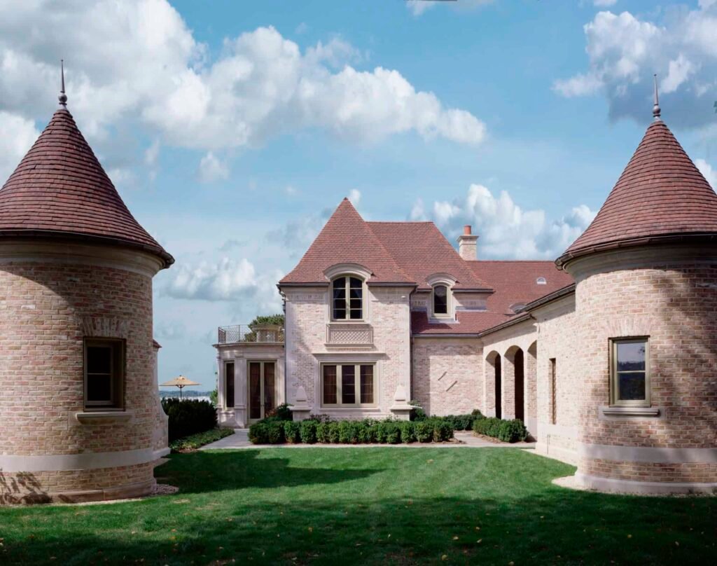 Estate on Center Island, NY designed by Oliver Cope Architecture using English Shingle clay roof tiles.