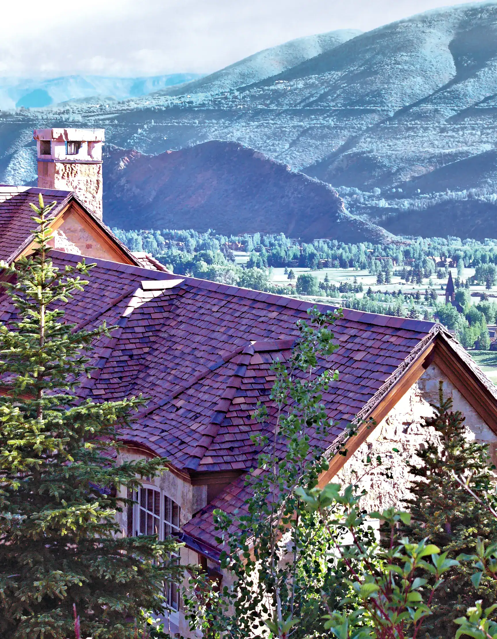 Mountain View CO – Clay Roof Tiles with Alpine Backdrop