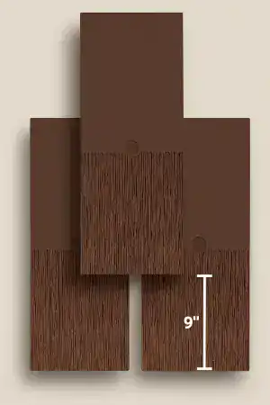 Measuring roof tile exposure or visible height per course