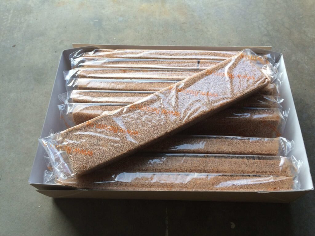 Box of Flexim flexible roof mortar ready for ridge, hip and roof tile installation