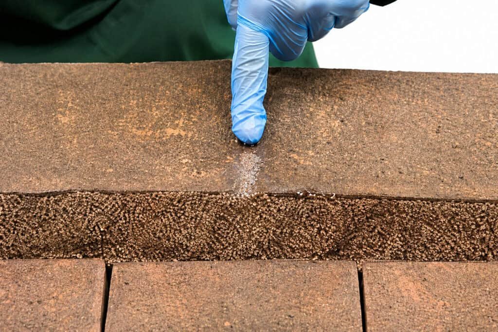 Flexim Roof Mortar used to install and secure a clay roof ridge tile